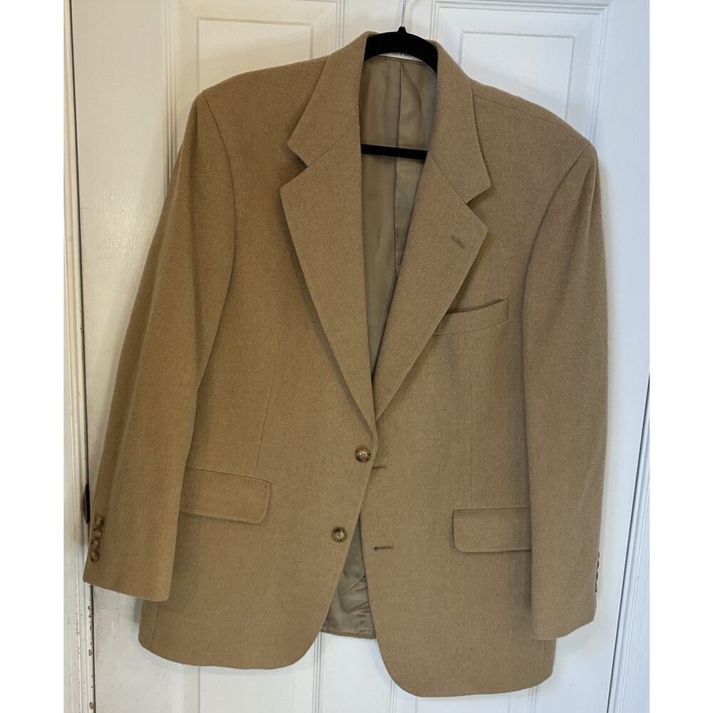 Vintage John W Nordstrom Loro Piana CamelHair Sport Coat Men's 42R